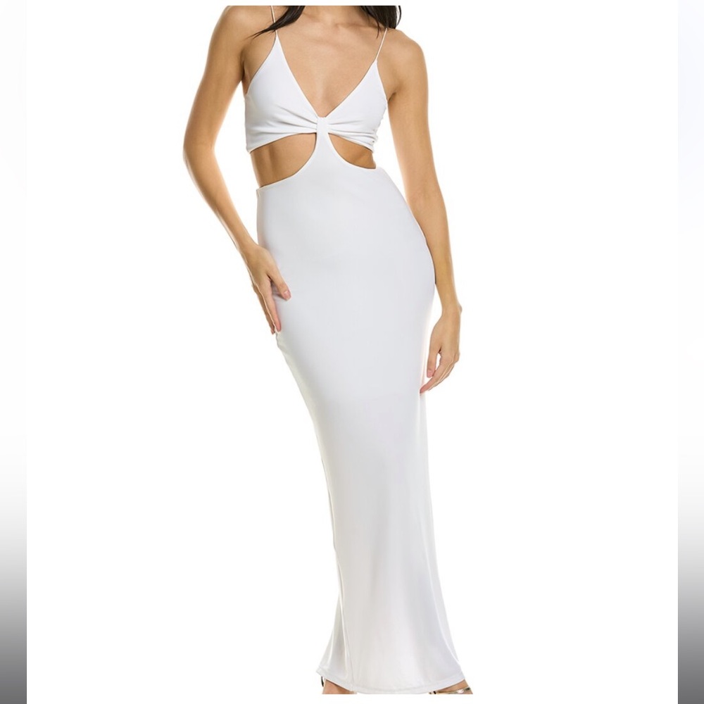 Alice and Olivia white Havana maxi dress